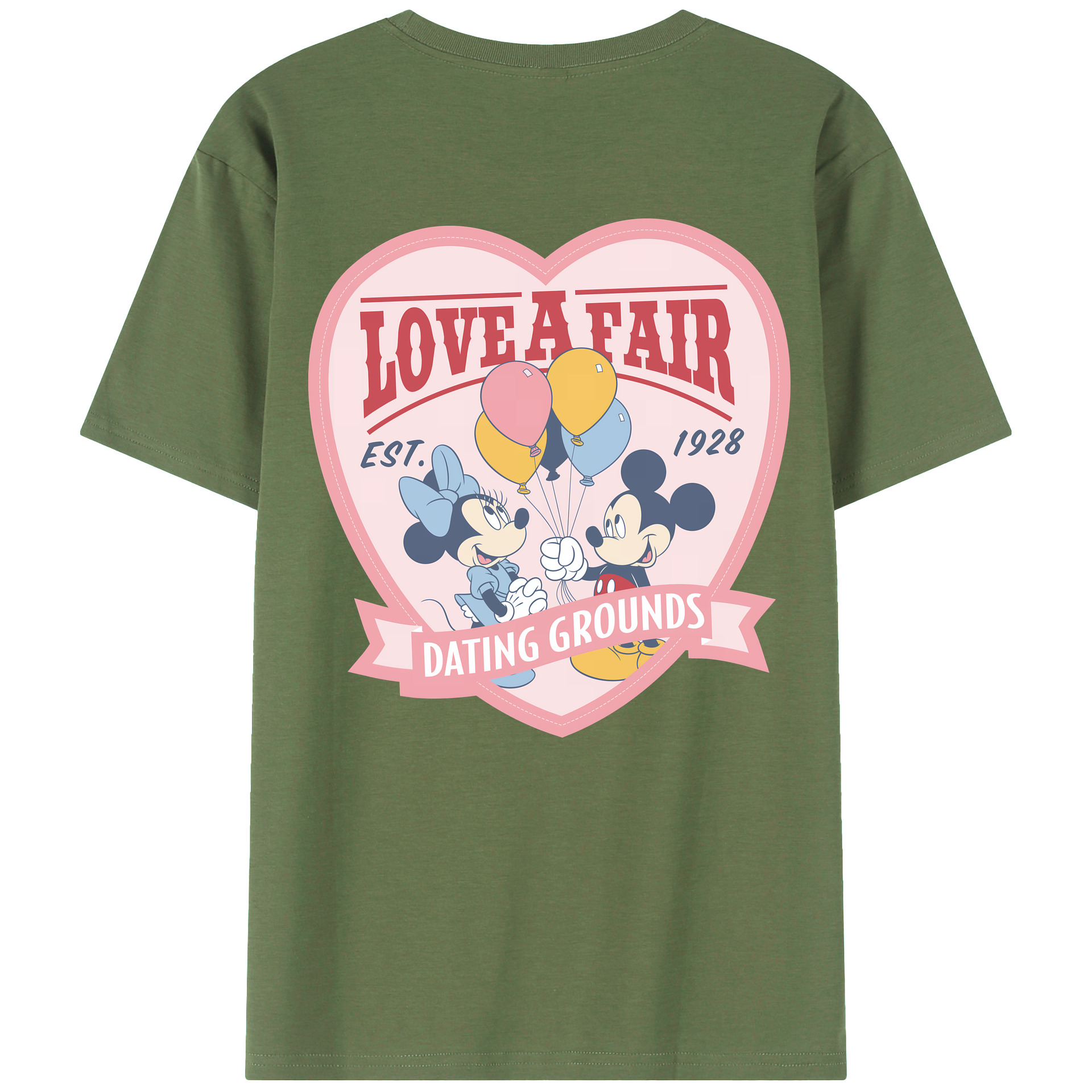 （画像用） ミッキーマウス Mickey Mouse 綿100％ メンズ半袖Tシャツ（バックプリント） 通気性